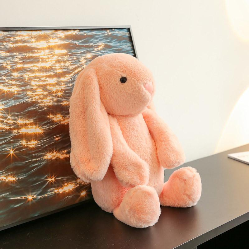 

Plush Rabbit Cartoon Toy Pillow Decor For Children Playroom And Gift Giving 35 CM розовый