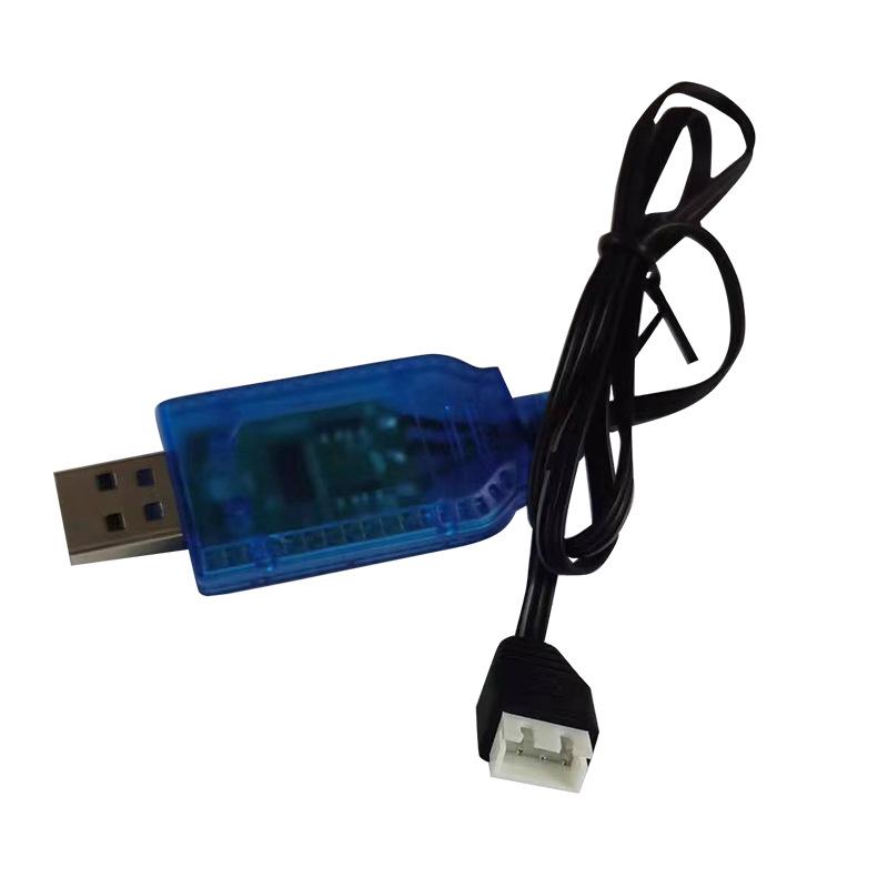 7.4V Lithium Battery Charger with XH-3P Protection & SM-4P USB Cable for Toy Aircraft