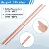 A84E-Bcup-5 Brazing Rods 15% Silver Solder Copper Phosphor Industry Grade Welding Sticks 0.050" X1/8" X10" 60Pcs
