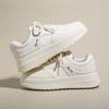 Platform Sneakers Shoes for Women Cute Sweet Solid Colour Womens Sports Shoes Casual Versatile Female Small White Leather