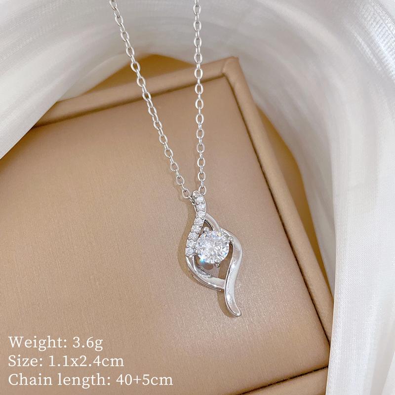 Micro-Inlaid Real Gold Full Diamond Light Luxury Small Waist Necklace Women'S New Collarbone Chain Light Luxury Niche Design Sense