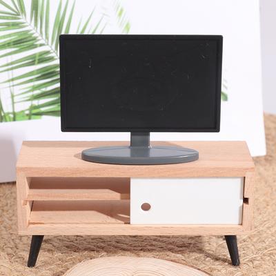 1:12 Panenkový dům TV Simulace Miniaturní nábytek Dekorace obývacího pokoje