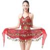 Sequins Women Belt Skirt Tassel Belly Dance Belt Fashion Belly Dance Hip Scarf  Show Costumes