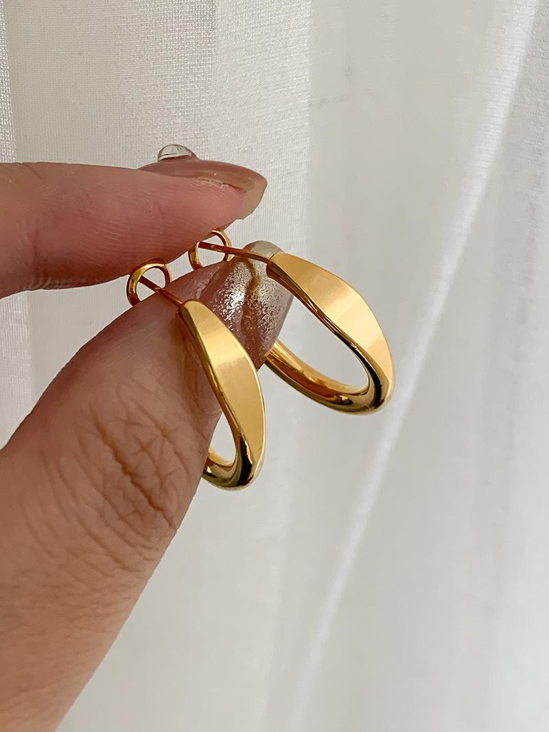 

ins style simple and cold wind ear ring earrings earrings niche unique high-end design ear buckle temperament earrings women