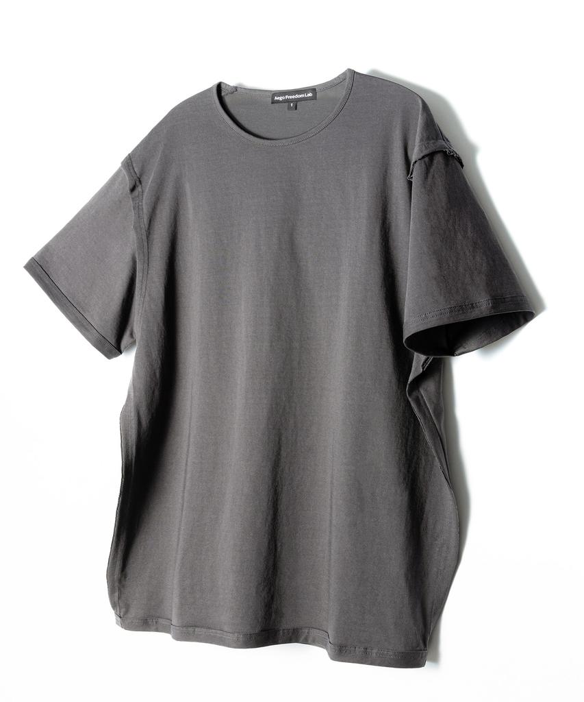 AEGO FREEDOM LAB Deep Grunge T-Shirt_Charcoal