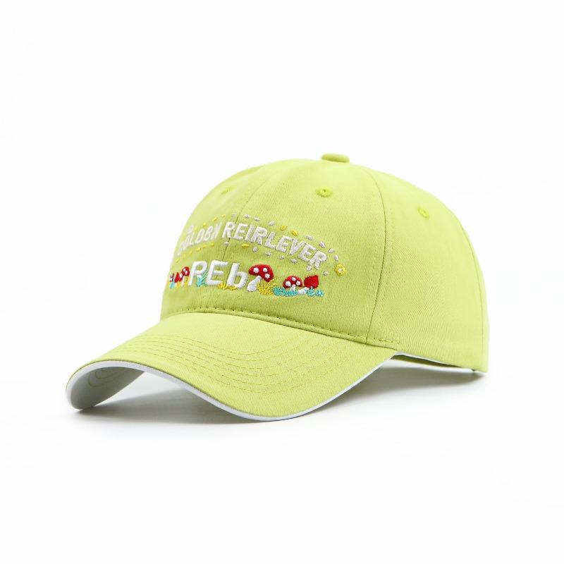 Sweet and cute mushroom baseball cap children's summer big head circumference versatile sunshade face small cap