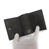 Used 12564 Portefeiulle Lock Mini M63921 7942 Current LV Signature Grain Calfskin Black LV Logo Noir Unisex from Japan