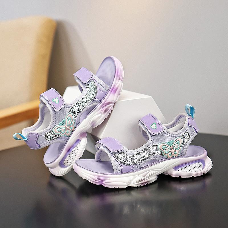 28-38 Sandale de vară pentru copii, mari, ușoare, respirabile, la modă, pentru fete, pantofi de plajă