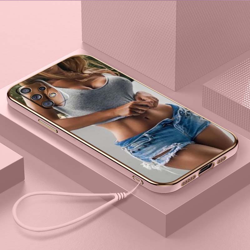 

Роскошный чехол для телефона из ТПУ с ремешком для Samsung Galaxy A04 05s A13 A14 A24 A54 A34 Note20 S23 Ultra, чехлы A32 Hot Girl Twerk It Swag Art Design Samsung Galaxy M30s
