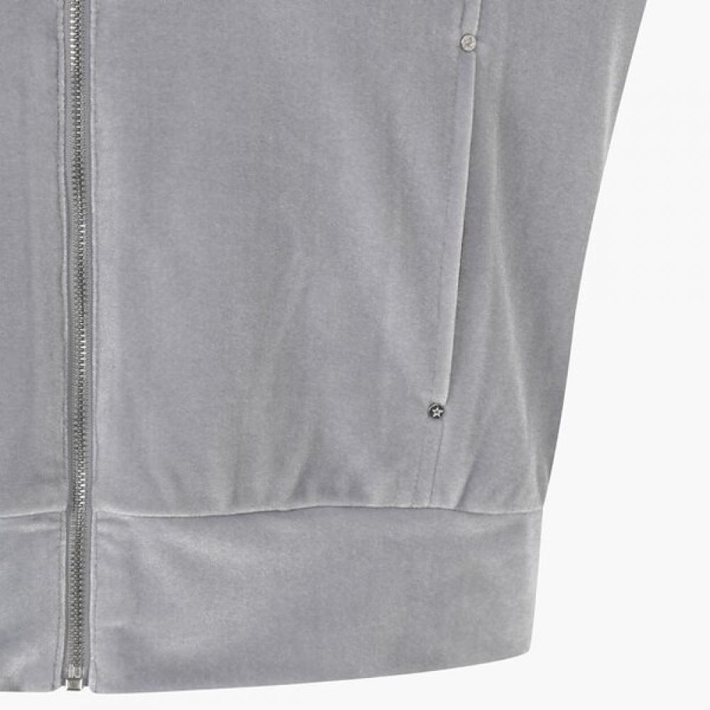 Le Coq Sportif Women S Velvet Slim Fit Stand Collar Zip Up Lgr Qp422ofto1