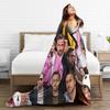 Barbenheimer Film Ryan Gosling Actor Photo Warm Soft Blanket Plush Throw Blanket Home Decor Flannel Bedspread Sofa Bed Cover