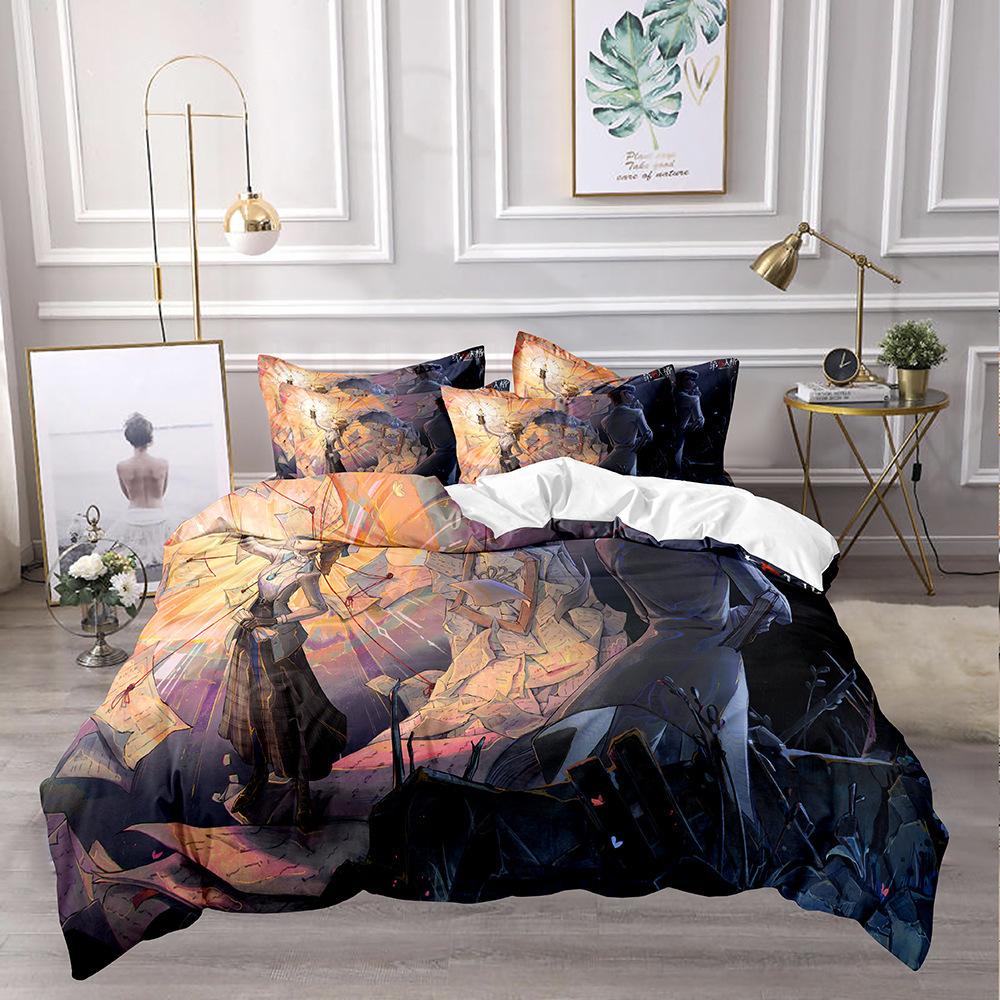 Fifth Personality Quilt Cover Bedding 3D Digital Printing Three-Piece Set