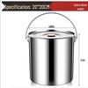 ZISIZ Portable Stainless Steel Multipurpose Storage Bucket