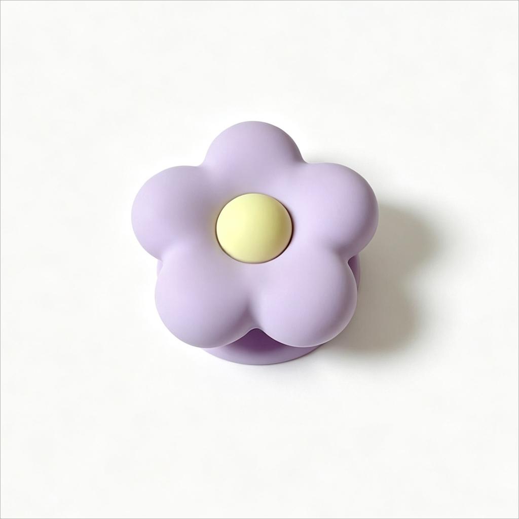 3D Flower Magnetic Phone Cute Korean Silicone Portable Kickstand For iPhone Samsung Stand Holder