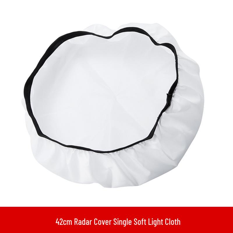 42/55cm Portable Photography Radar Soft Light Lampshade - White Light Blocking Cloth