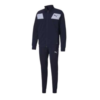 Comfortable Zip-Up Top Soft Fashion Long Pants Casual Sports Suit Men Suit Dark-Blue 583602-06
