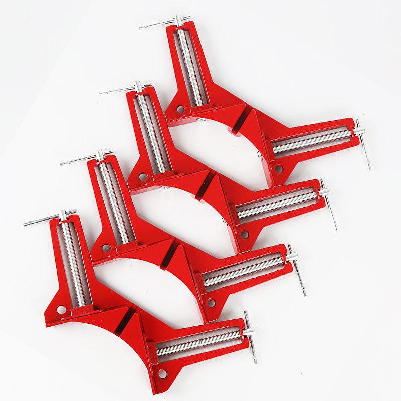 Handmade 90° Aluminum Alloy Right Angle Clamp for Glass Fish Tanks, Photo Frames, and Woodworking