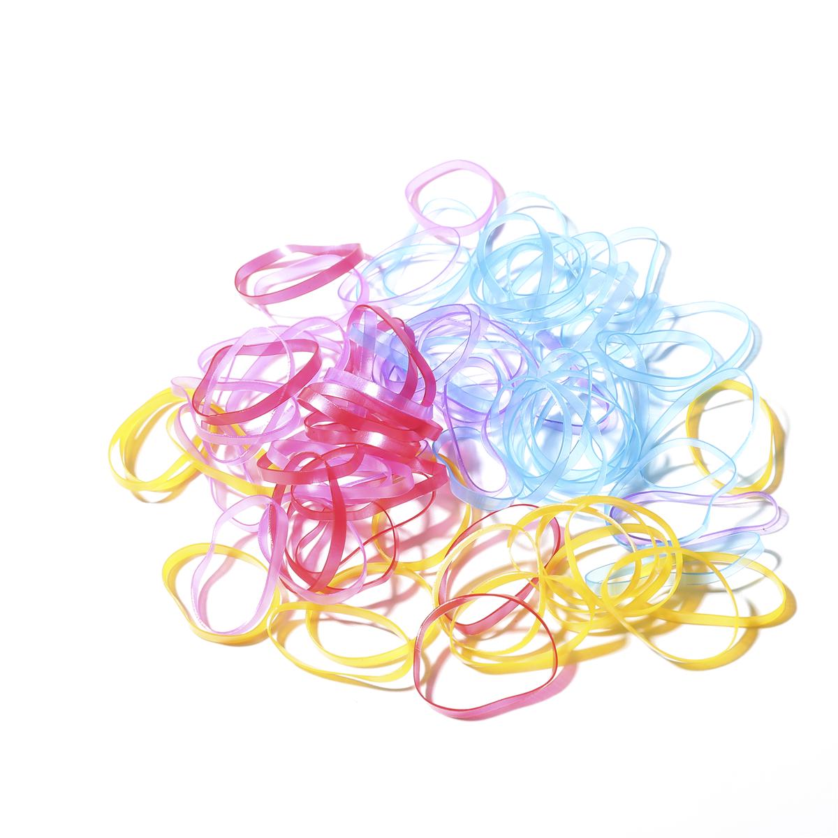

70 шт./набір одноразових міні-гумок для волосся дитини, коло, жінки, гумки для волосся, еластичні для плетіння коси