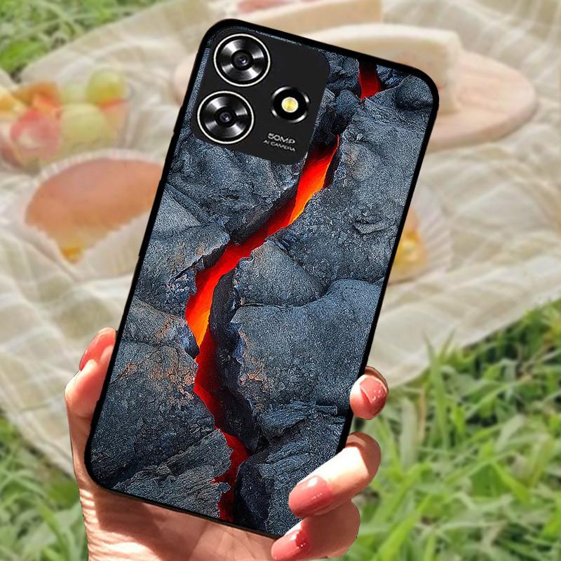 Für ZTE Blade V50 Smart Case Hülle Silikon Weich Marmor Schwarz Bumper Funda Coque für ZTE V50 Design 4G Schutz V50Smart