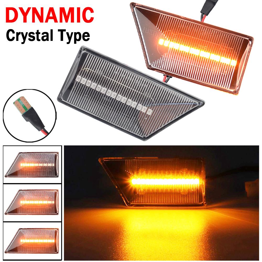 2PCS For Opel Vectra C 2002-2008 For Opel Signum 2003-2008 2 pieces Led Dynamic Side Marker Turn Signal Light Sequential Blinker