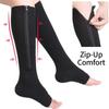 Athletic Compression Zipper Socks Vein Stretch Socks Women Men High Elasticity Pressure Long Biking Socks Leg Support