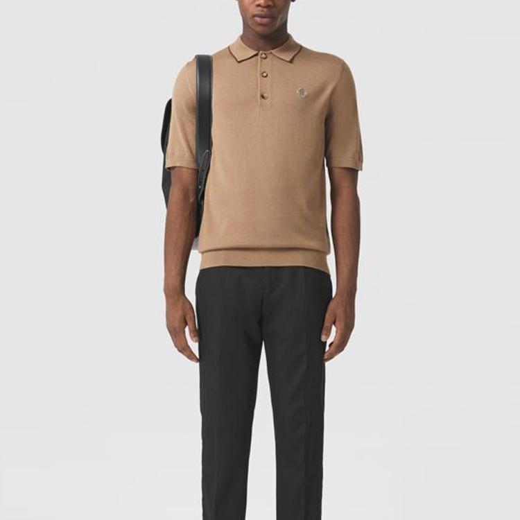 Burberry FW22 Polo Shirt Men's Warm Peach 80419171