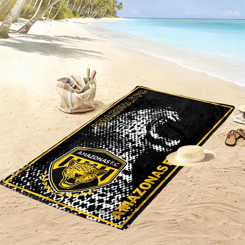 AMAZONAS FC Logo Aufdruck Strandtuch, Großes Weiches Schnelltrocknendes Handtuch für Strand Camping Schwimmen
