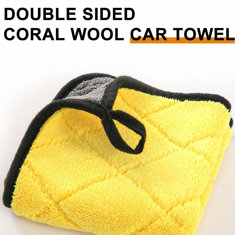 SEAMETAL 800GSM Car Microfiber Cleaning Towel Soft Polishing Waxing Super Absorbent Drying Auto Detail Clean Towel