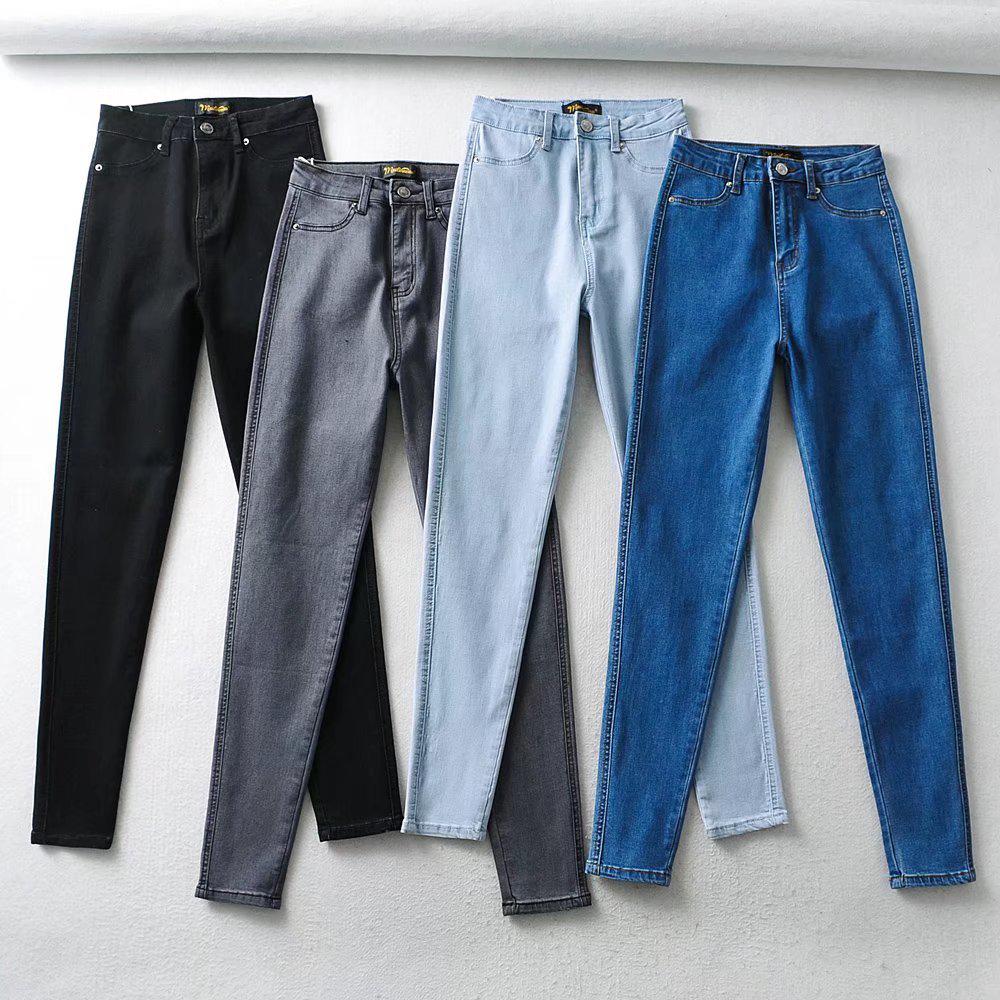 YPFF New Autumn High-Waisted Slim Fit Skinny Jeans for Women - Hip-Lifting Sexy Pencil Pants