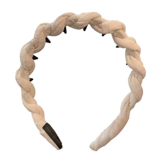 Kvinner Hårbøyle Twist Design Sklisikre Tenner Elastisk Hodebånd Lett Komfortabelt Stoff Hodebånd Hårtilbehør
