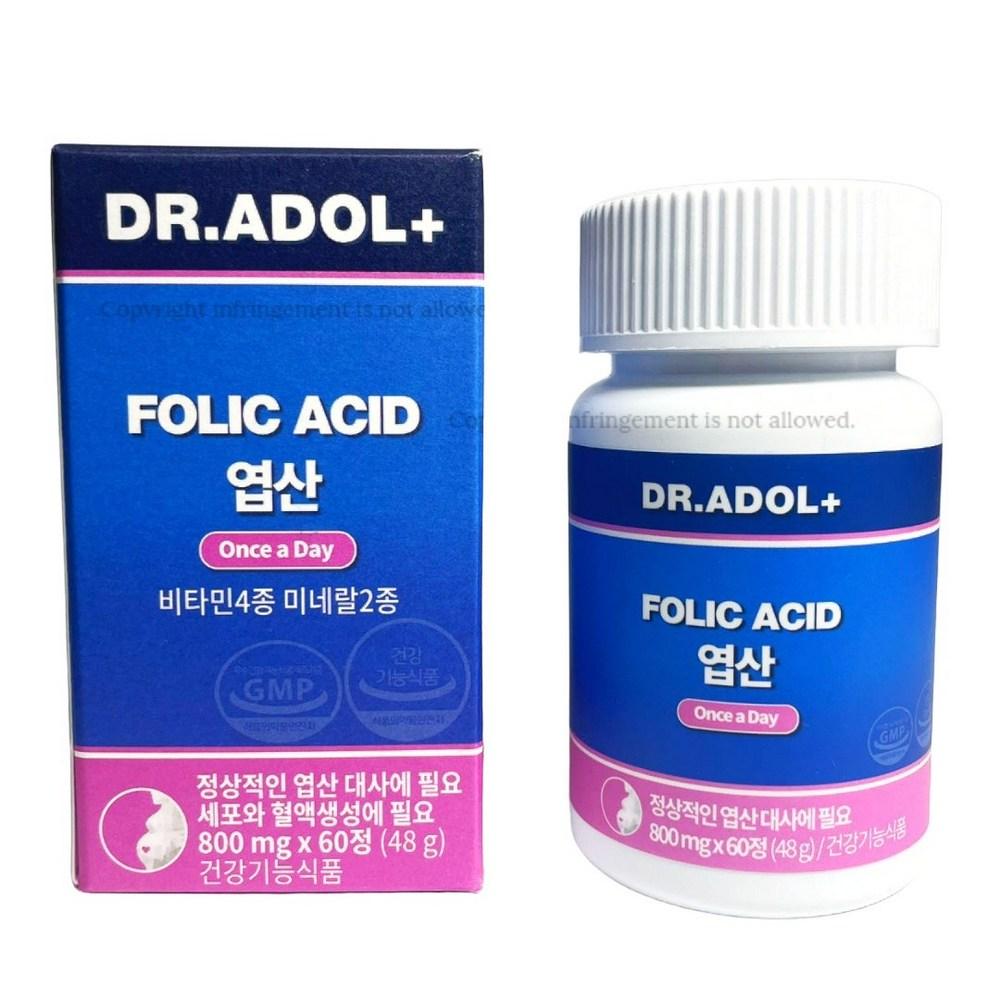 Bdih Dr. Adol Folic Acid Prenatal Folic Acid Supplement 1 Pcs 60 Tablets