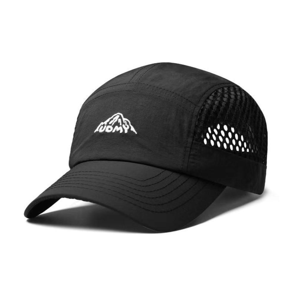 

Sun Protection Male Baseball Cap Ultra Thin Trucker Hat Simple Sports Sunhat Running чорний