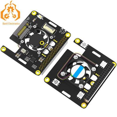Raspberry Pi 5 PCIe To M.2 NVMe SSD Expansion Board with Fan