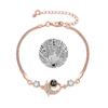 100 Language Projection Dolphin Bracelet: A Simple and Versatile Jewelry Gift for Girlfriends