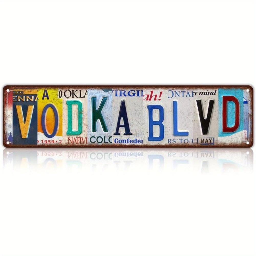 Retro Metal Wall Art for Home Office Beer Bar Decor