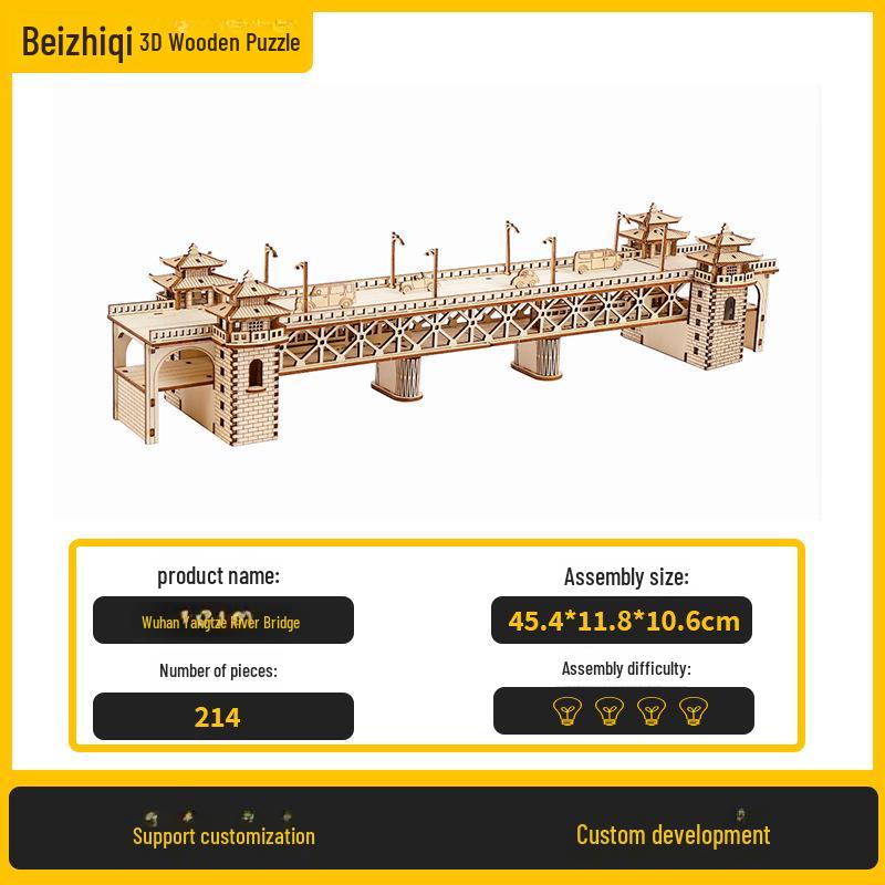 

Wooden 3D Puzzle Craft: Развивающая сборочная игрушка для детей