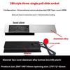 3 Holes 5 Holes Island Table Side Sliding Socket Hidden Type Multifunctional Upgraded Embedded Type Conference Desktop Socket