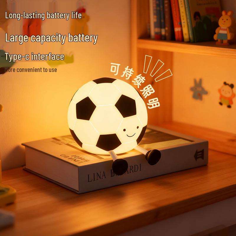 Football Night Light for Kids - Bedside Sleep Companion, Baby Feeding Eye Protection, Birthday Gift