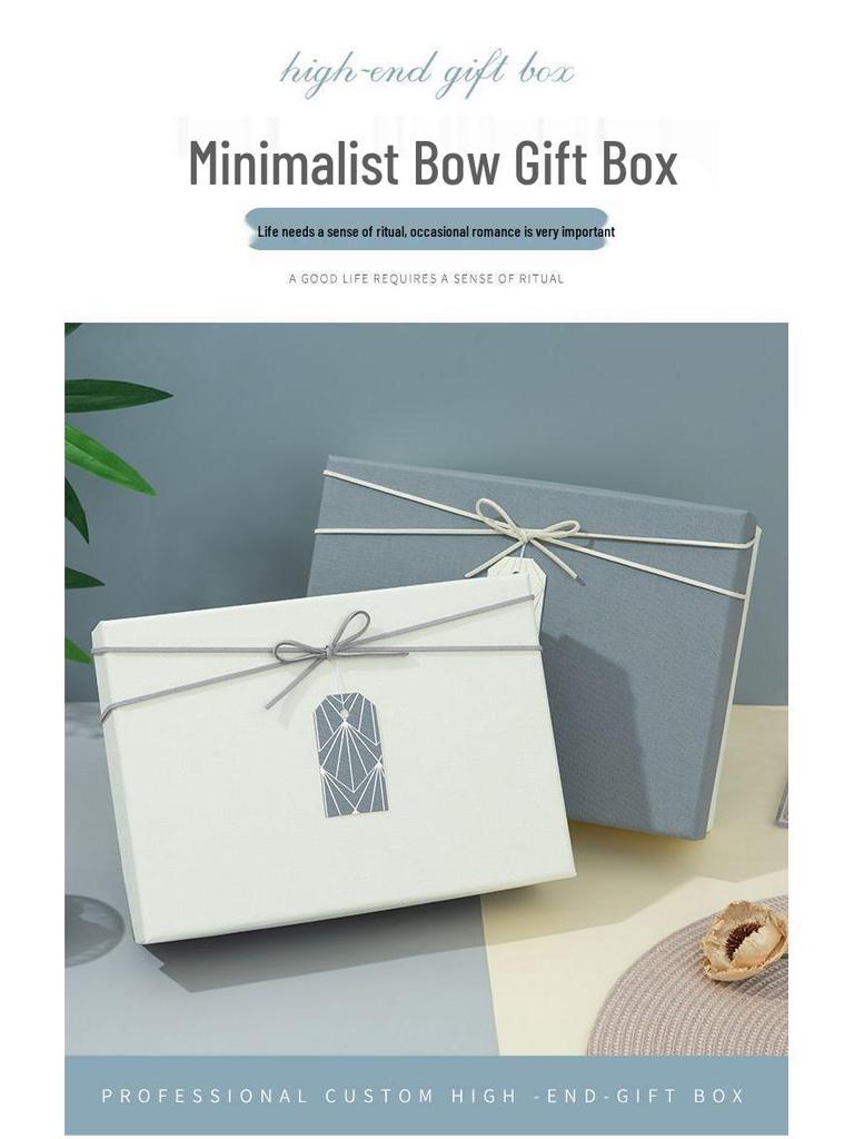 Qixi Valentine's or Birthday Gift Box for Girlfriend/Boyfriend - Simple Empty Packaging Box