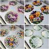 Heat Resistant Petal Round Mat Round Shape Heat Resistant Placemats  Tea Party