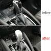 Fit For Nissan Rogue Sport 2017-2021 Silver Central Console Gear Shift Knob Trim