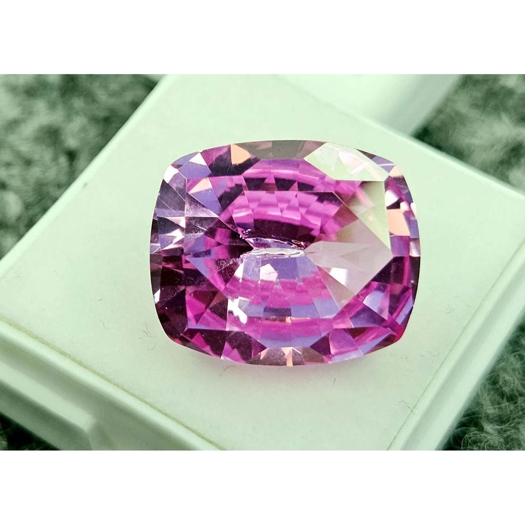 17-18 Ct Natural Pink Sapphire Cushion Cut Stunning Certified Loose Gemstone