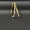 Rhinestone Paved Hoop Earrings Circle Diamond Crystal Silver Gold Two Tone Statement Party Drop Earrings for Women