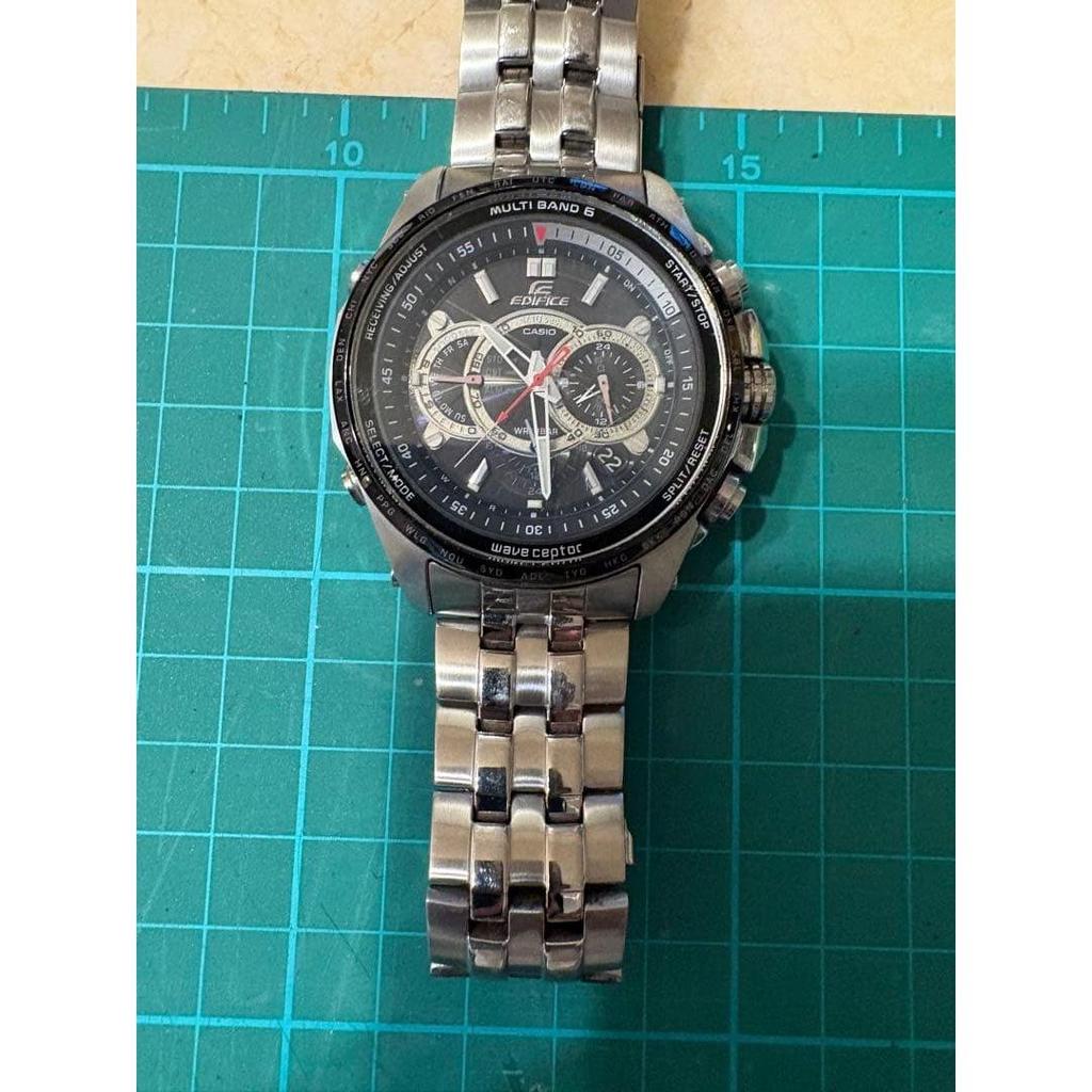 Used CASIO EDIFICE MULTI BAND 6 Wristwatch Radio Solar