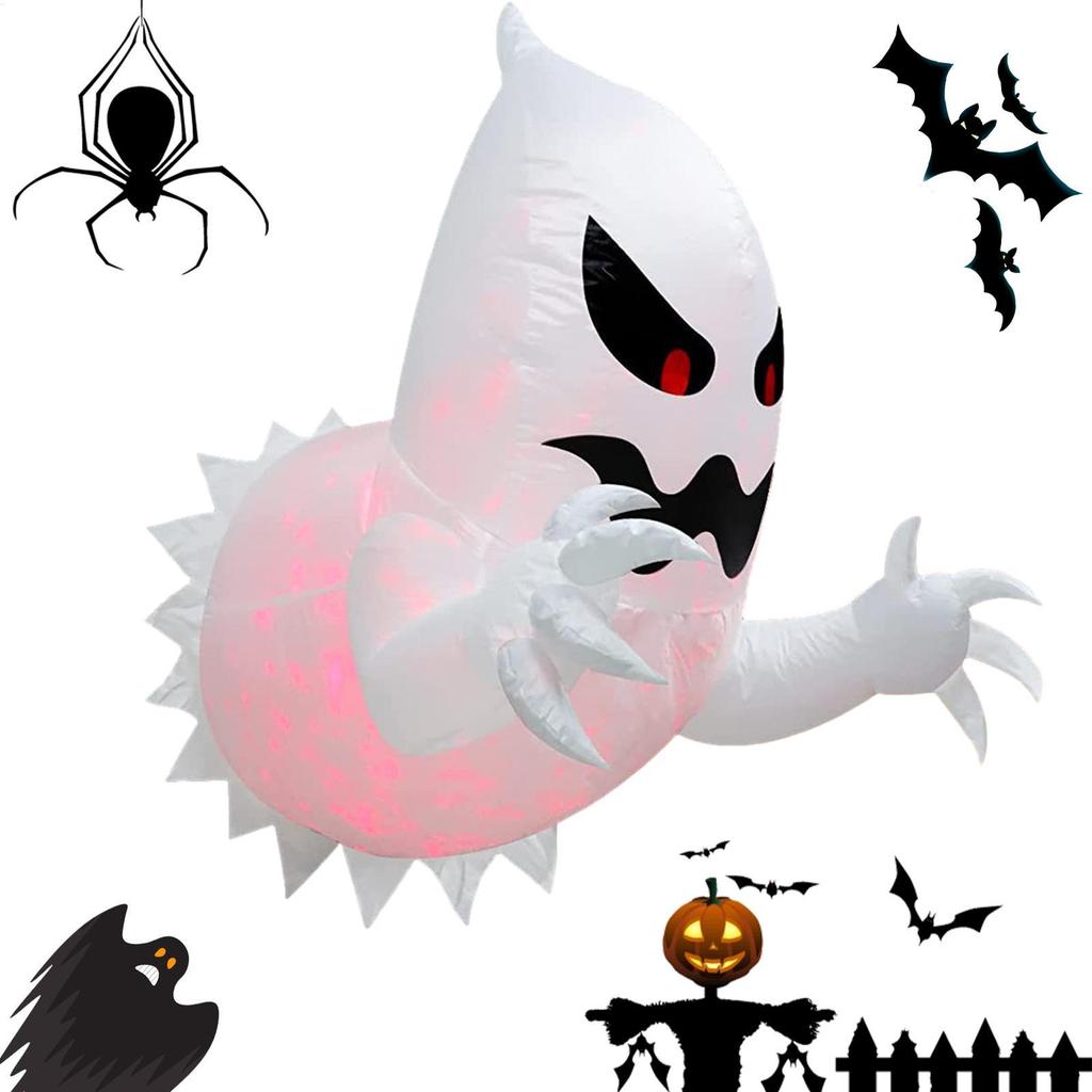 Halloween Inflatable Ghost Horror Window Ghost Foldable Balloon Outdoor Courtyard Garden Halloween Party Decoration