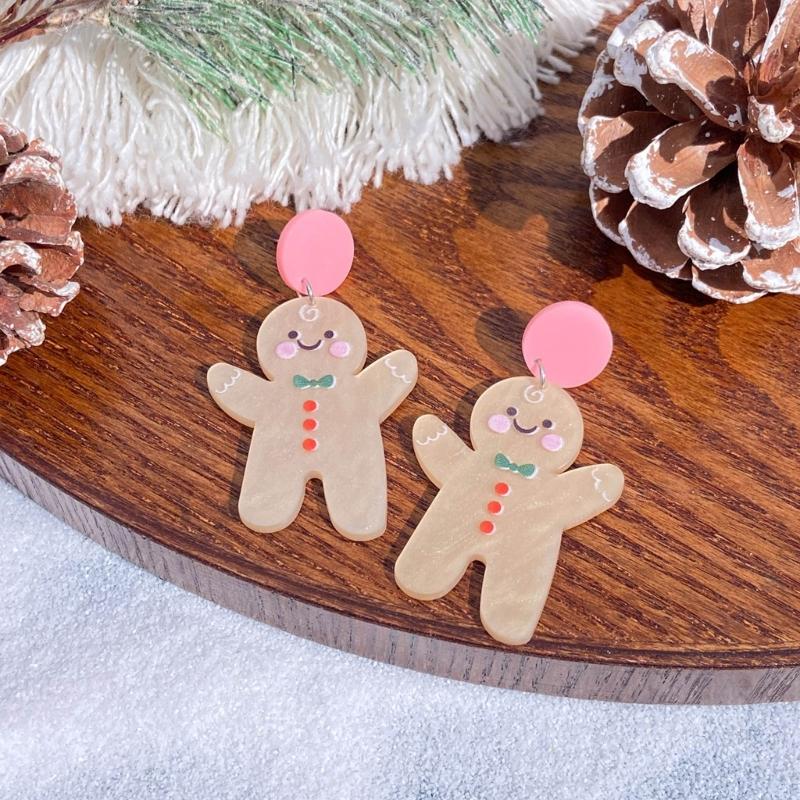 Fashion Dangle Earrings Tree Alpacas Gingerbreads Man Earrings Statement Jewelry