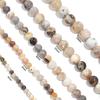 Natural Bamboo Leaf Agate Stone Beads 4 6 8 10 12mm Round Loose Gemstone Beads For Jewelry Making DIY Necklace Bracelet Supplies
