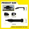 4PCS Exterior Door Handles 2004-2009 Black For Kia Front Spectra Rear Left Right