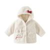DAVE & BELLA Girls' Plush Hooded Winter Coat