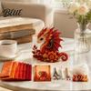 Beginner Craft Set Educational Supplies Fabric Sewing DIY Kit Dragon Patchwork Kit with Pre-cut Fabric